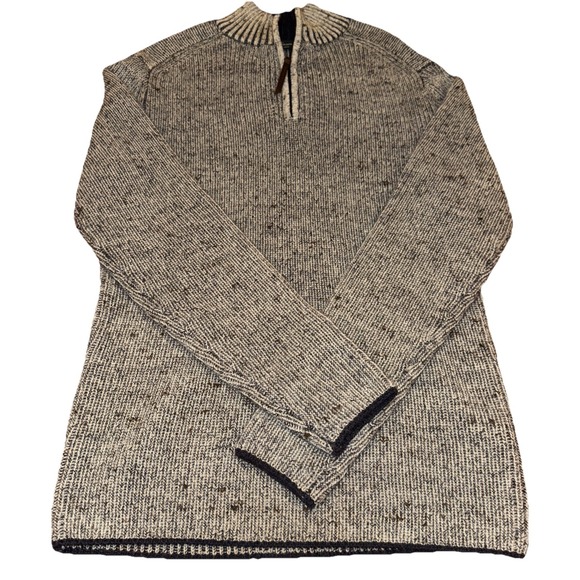 Rodd & Gunn Other - Rodd &‎ Gunn Gray 100% Pure New Wool Quarter Zip Sweater Sz  S Preppy Old $ EUC